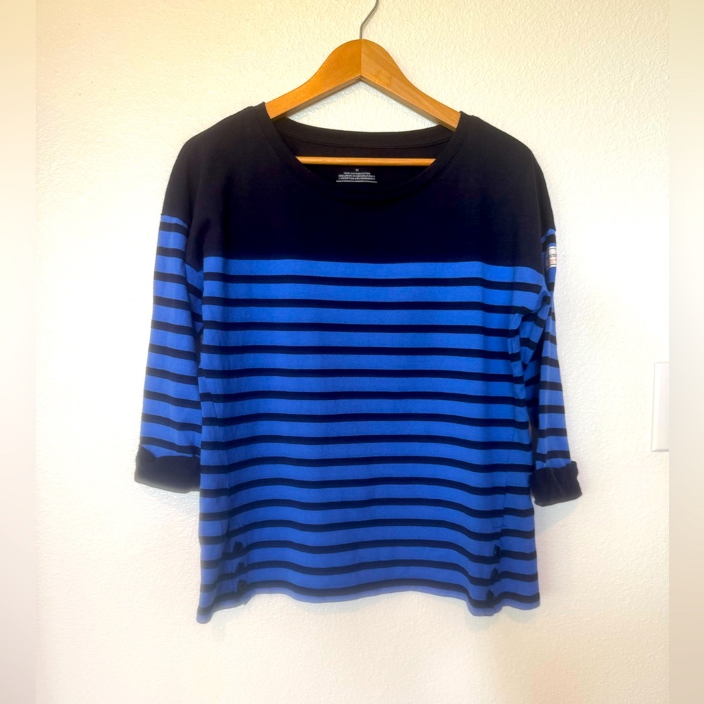 Talbots Women’s M striped sweater Preppy Classic Artsy Career Comfort Cozy